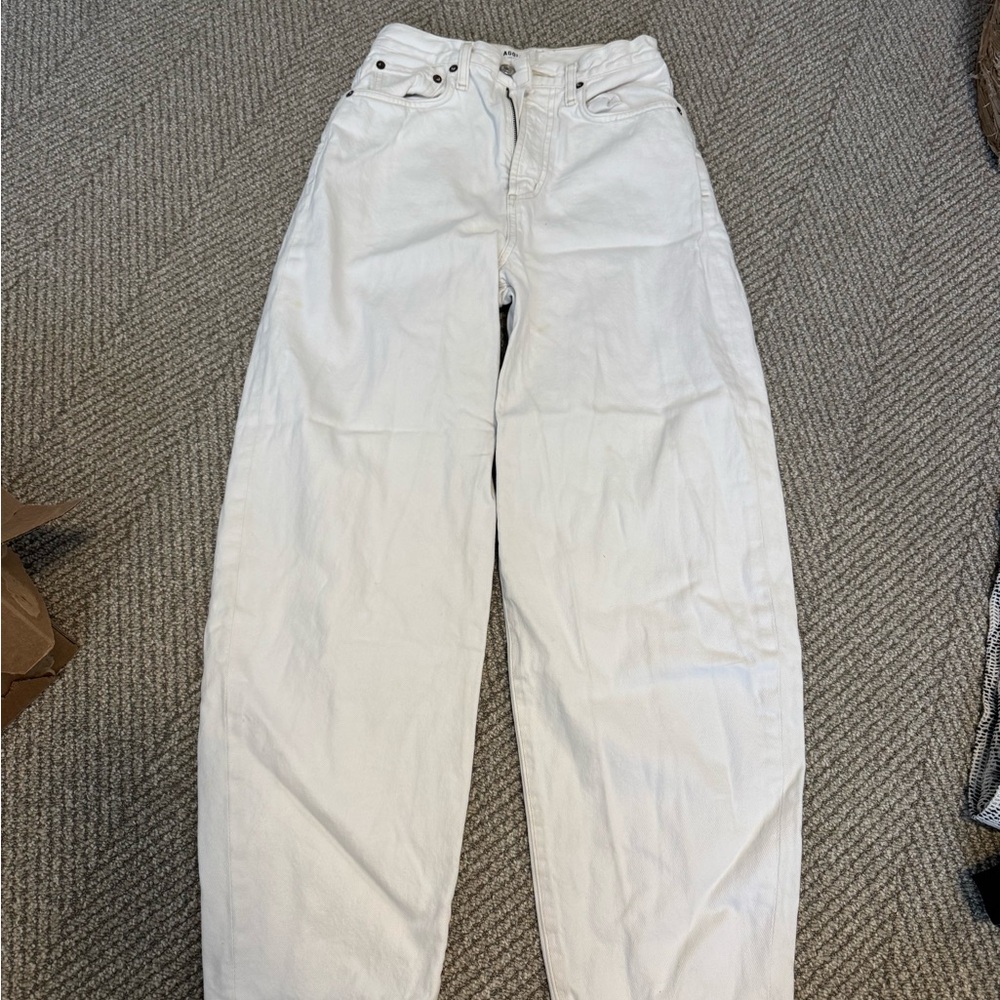 Agolde wide leg high waist denim 25